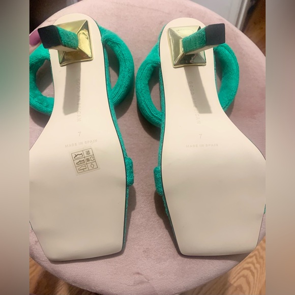 Good American Green Terry Heels - Picture 4 of 6